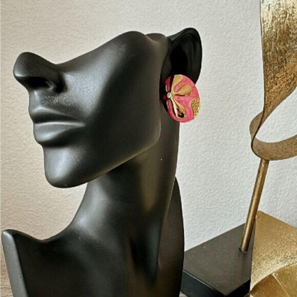 Bohemian stud earrings A593 - Picture 4 of 4